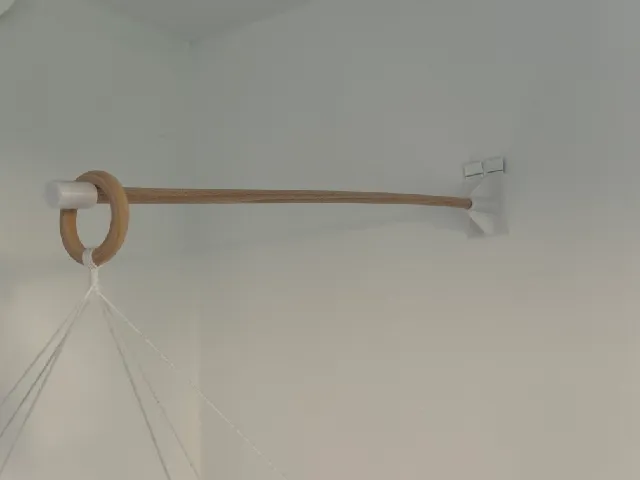 Removable Baby Mobile Holder for Changing Table with 10 mm Wooden Rod