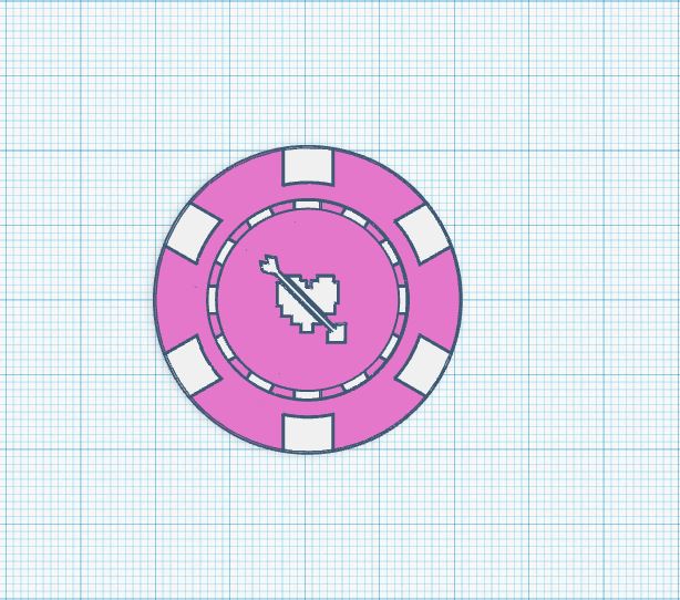 P/W Poker Chip