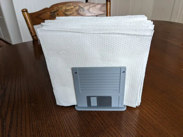 Floppy Disk Napkin Holder