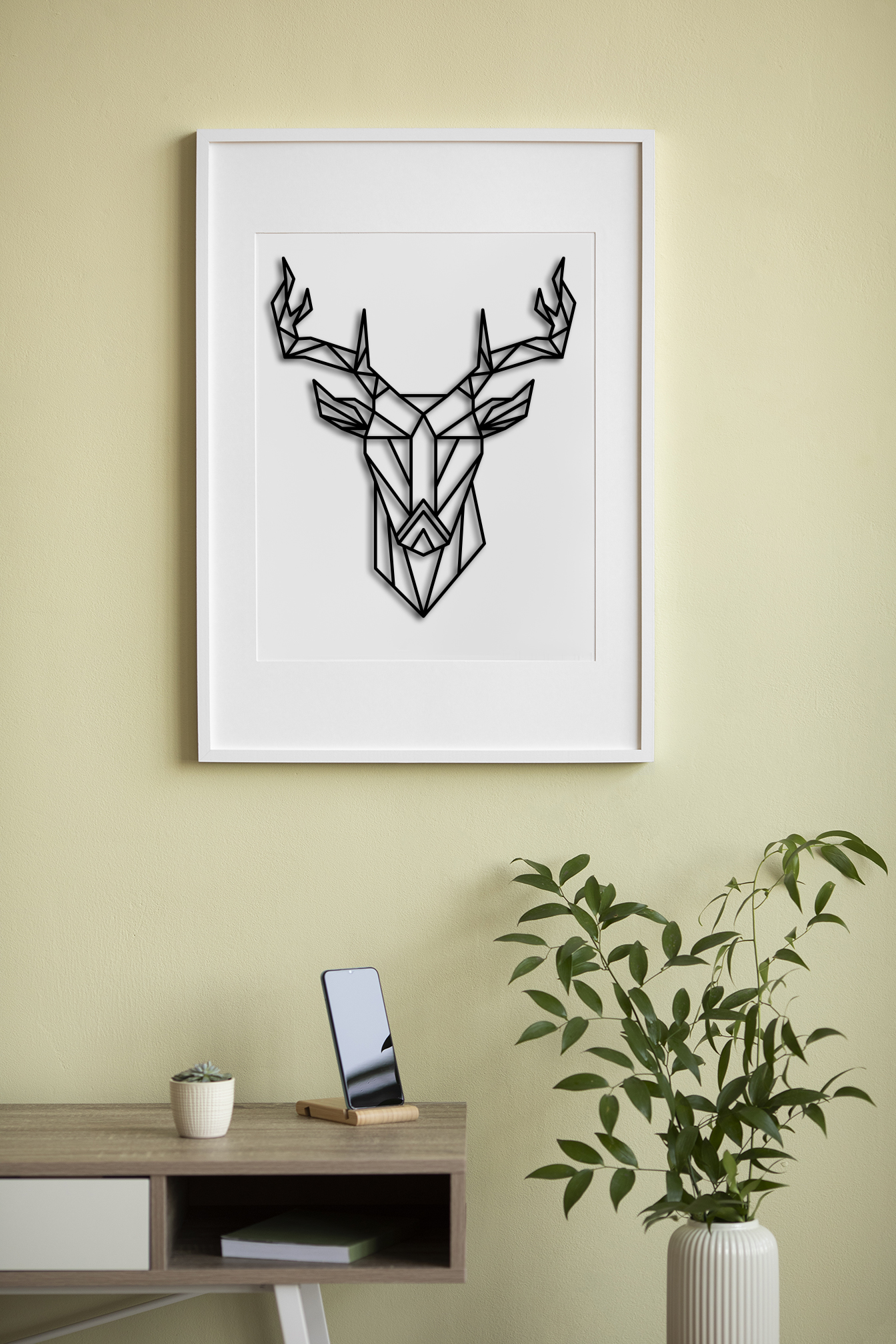 Geometric Deer Wall Art