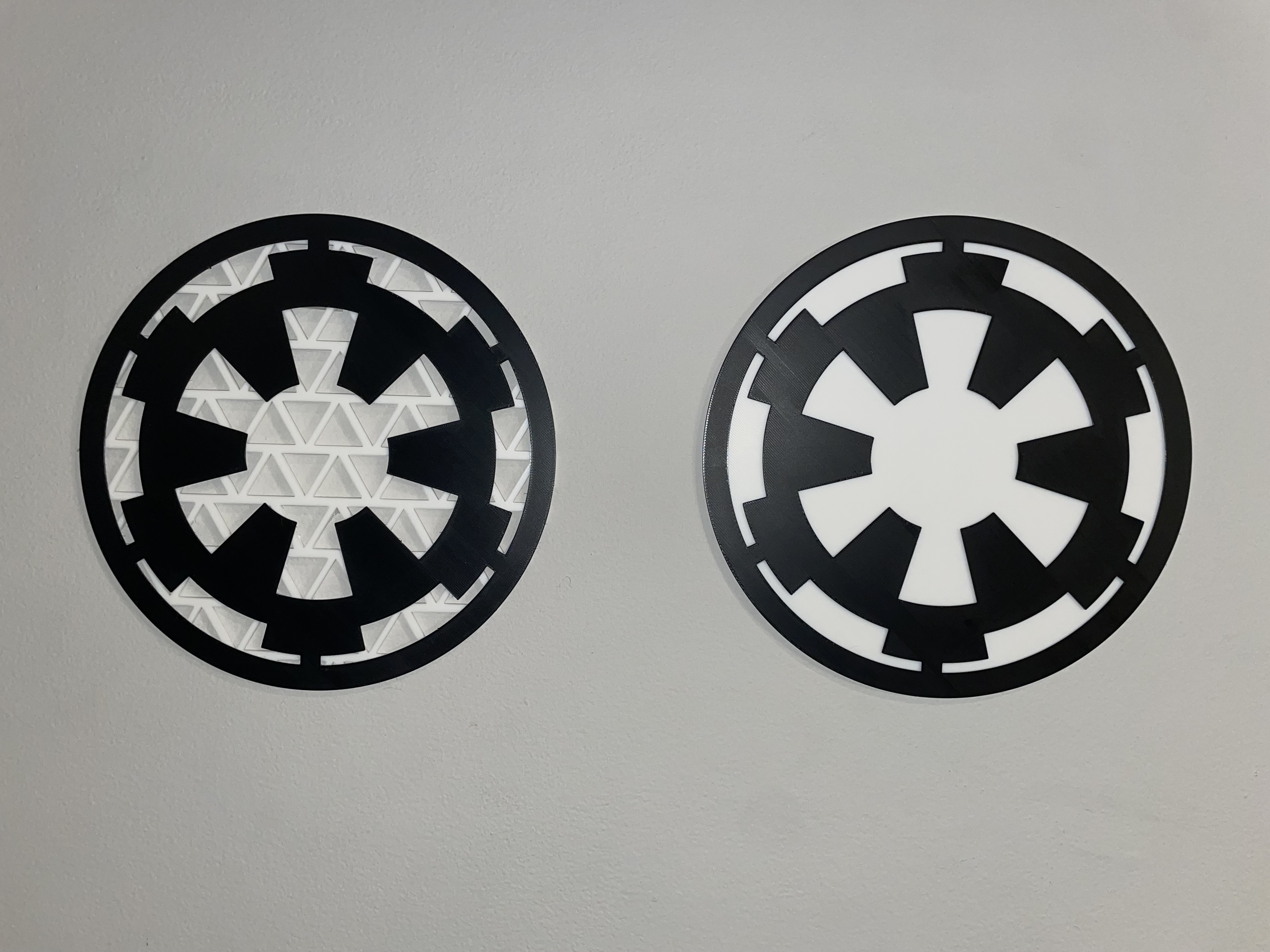The “Dark Side” Star Wars Logo Geometric Wall Art