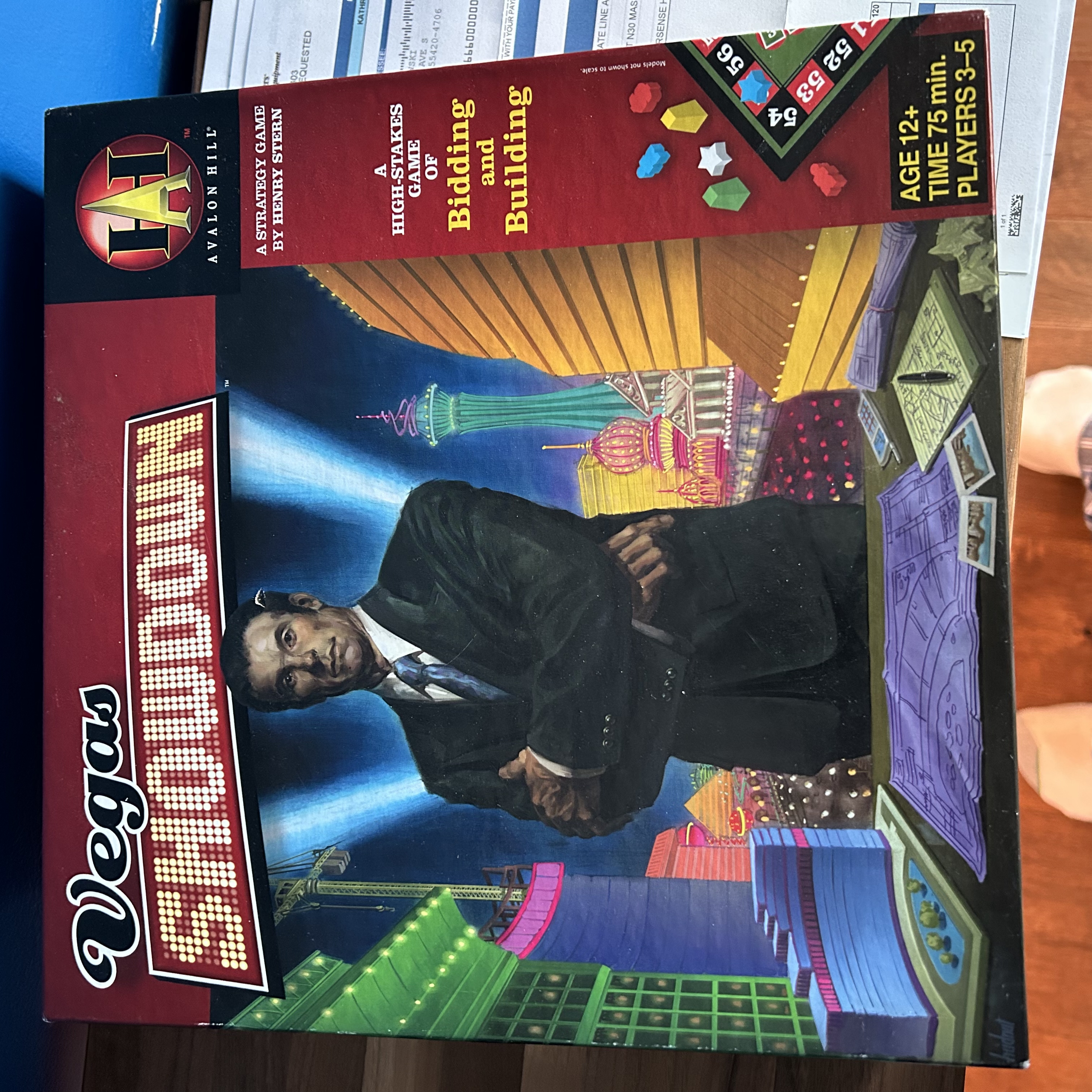 Vegas Showdown Board Game Insert