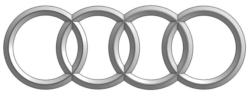 Audi Logo by Crisp Prints | Download free STL model | Printables.com