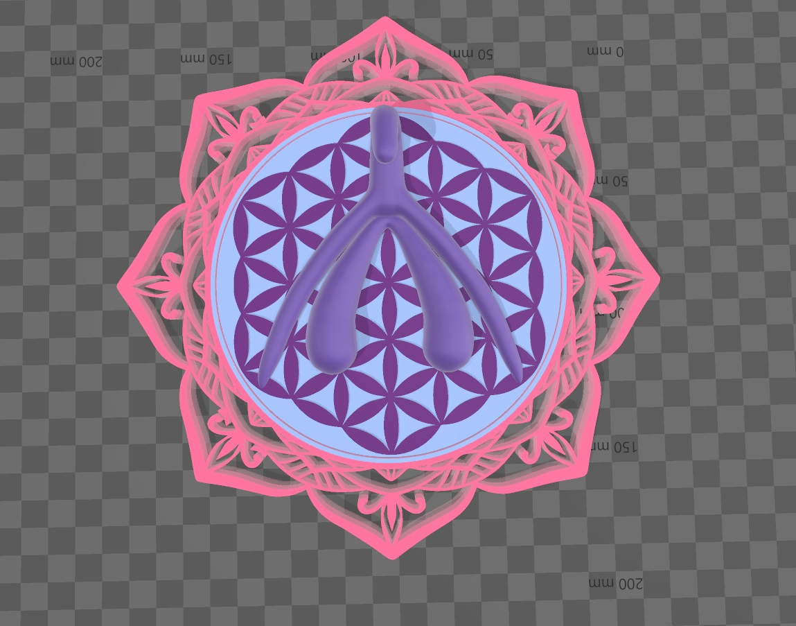 Rotating hanger clito mandala (wall art)