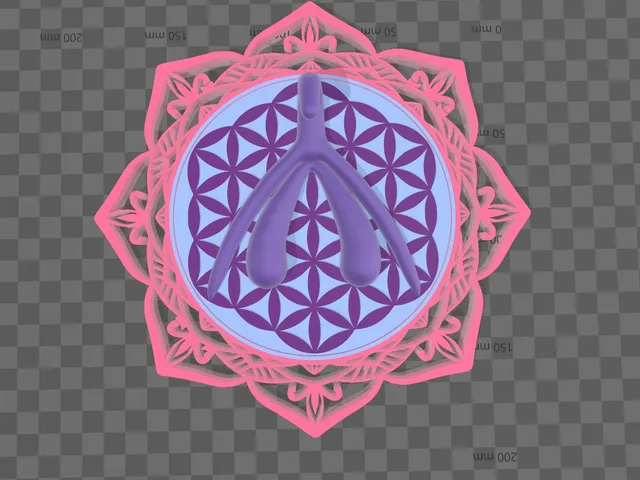 Rotating hanger clito mandala (wall art)