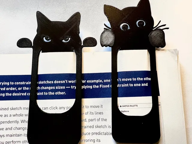 Angry Cat & Peeking Kitten Bookmarks