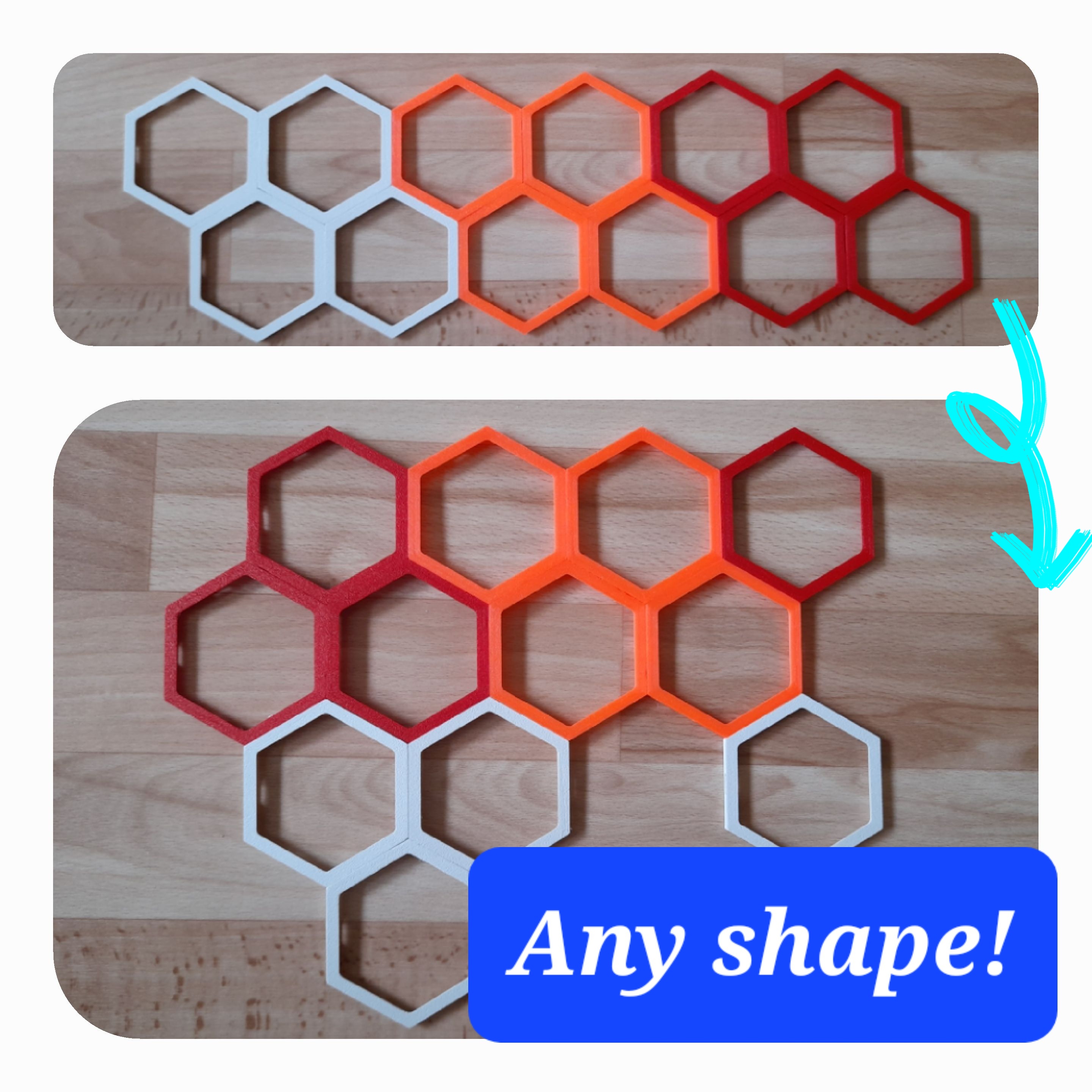 Honeycomb Wallart (individual)