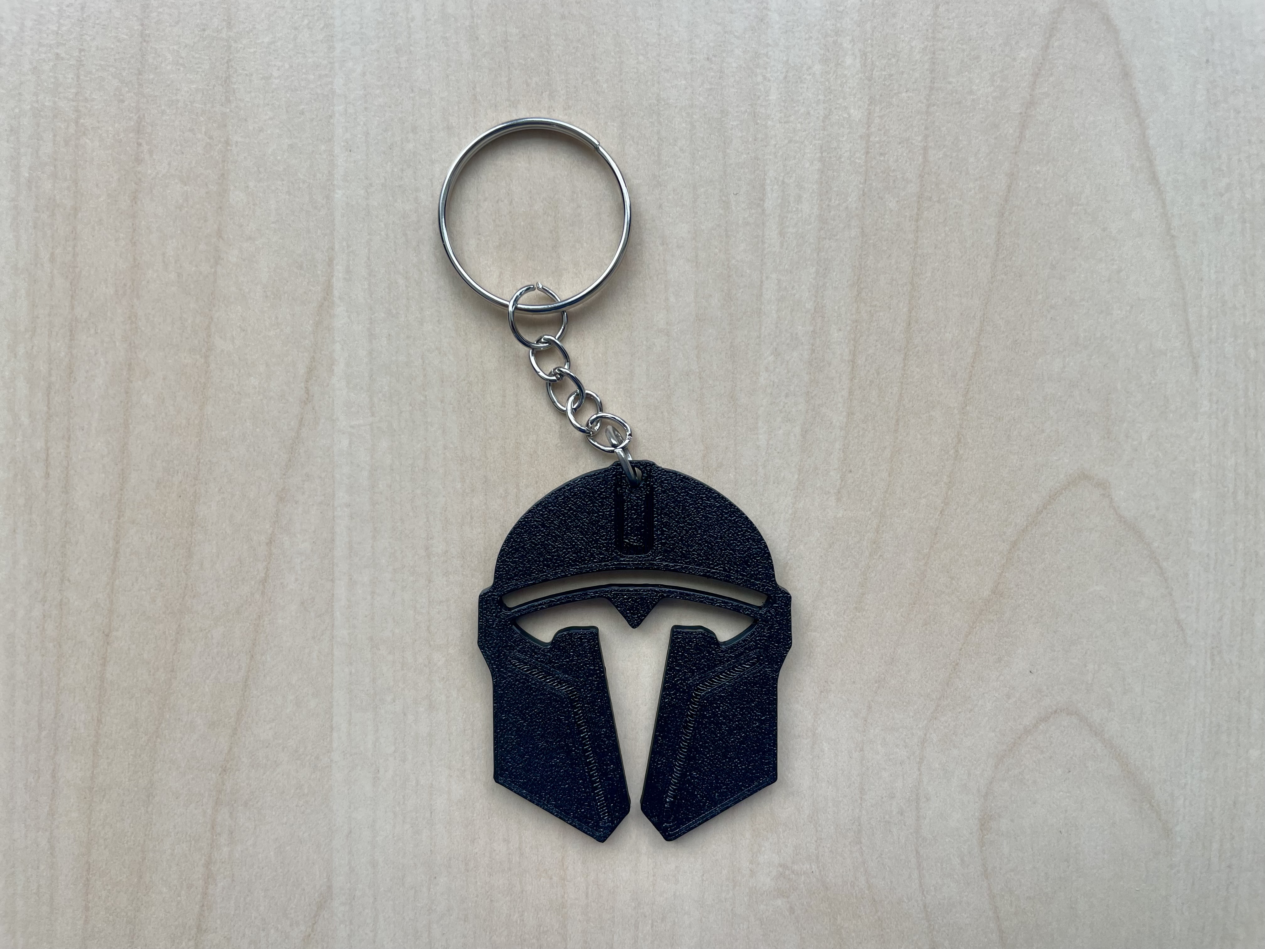 Tesla Mandalorian Helmet keychain