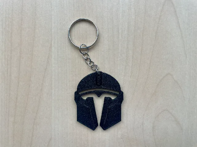 Tesla Mandalorian Helmet keychain