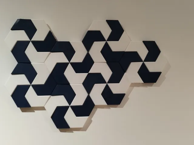 Spiral Hexagon Wallart