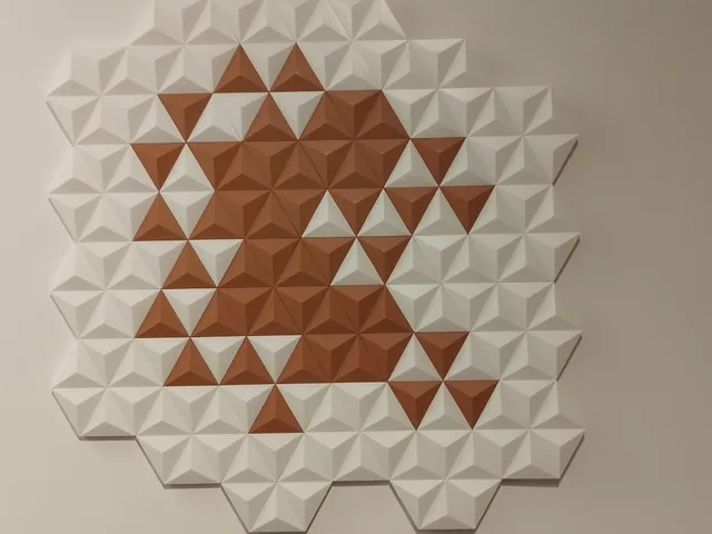 Triangle hexagonal wall art