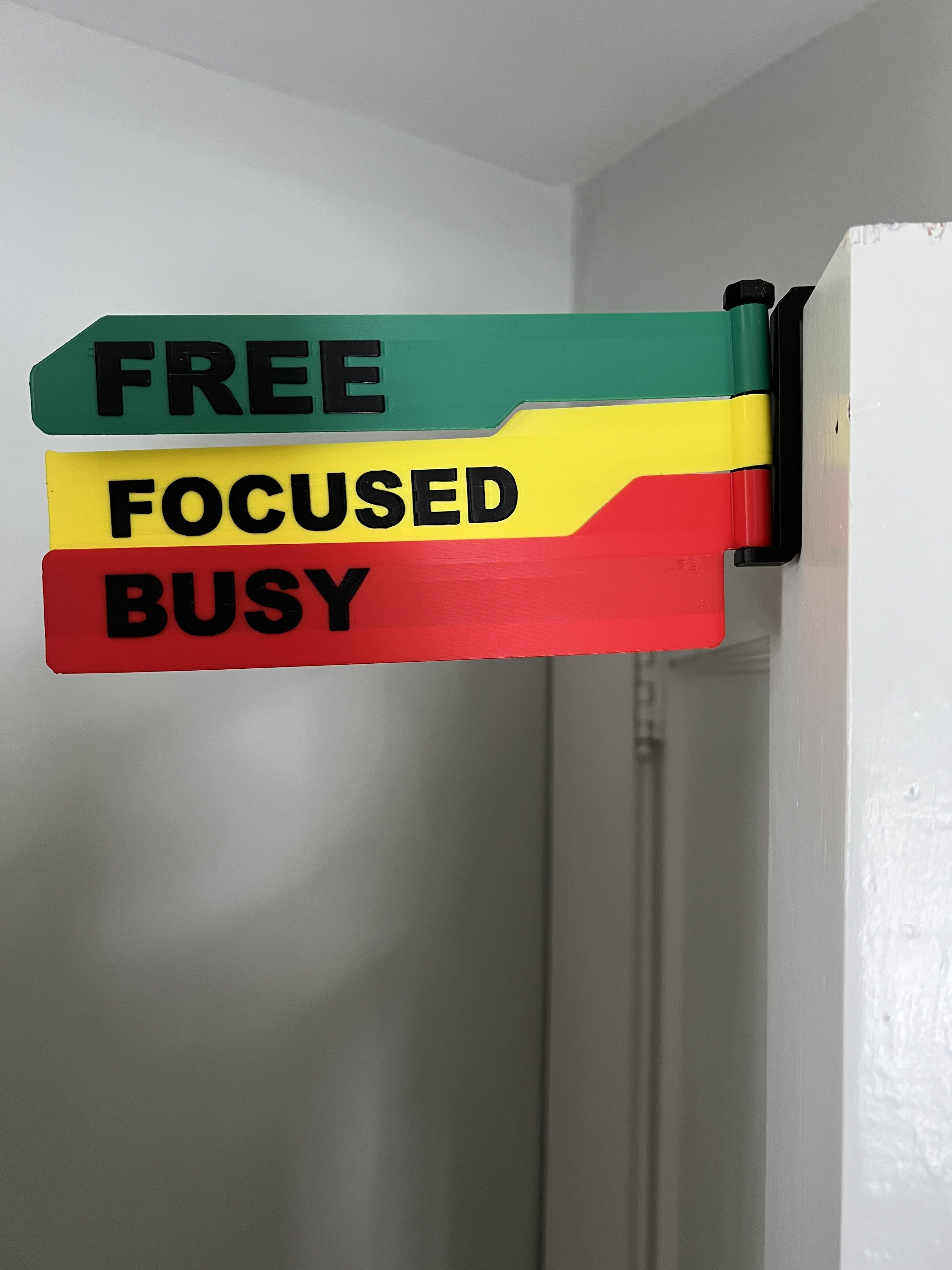 free, focused, busy sign for cubicle by LatDesigns | Download free STL ...