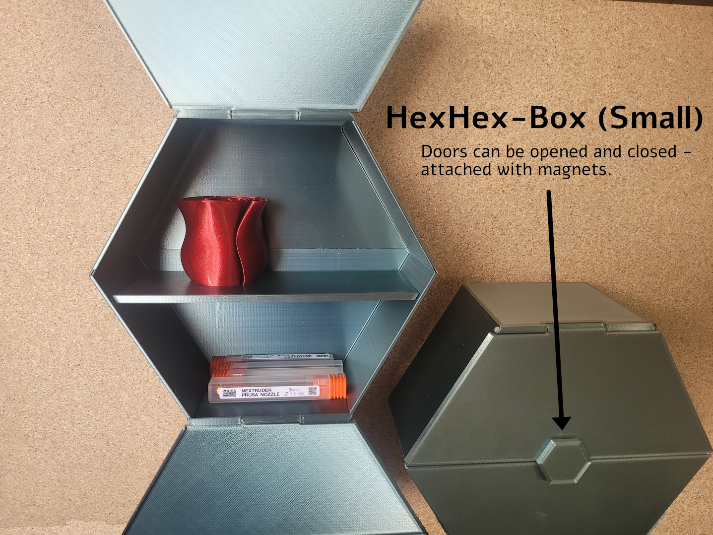 HexHex Wall-Box - Wallmounted & Removable (Small) — miniatura 3