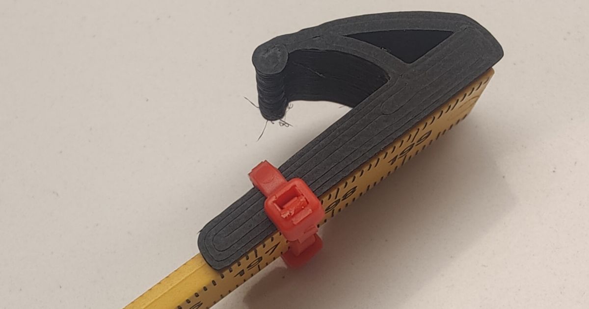 Folding ruler hook for electricians by Øystein | Download free STL ...