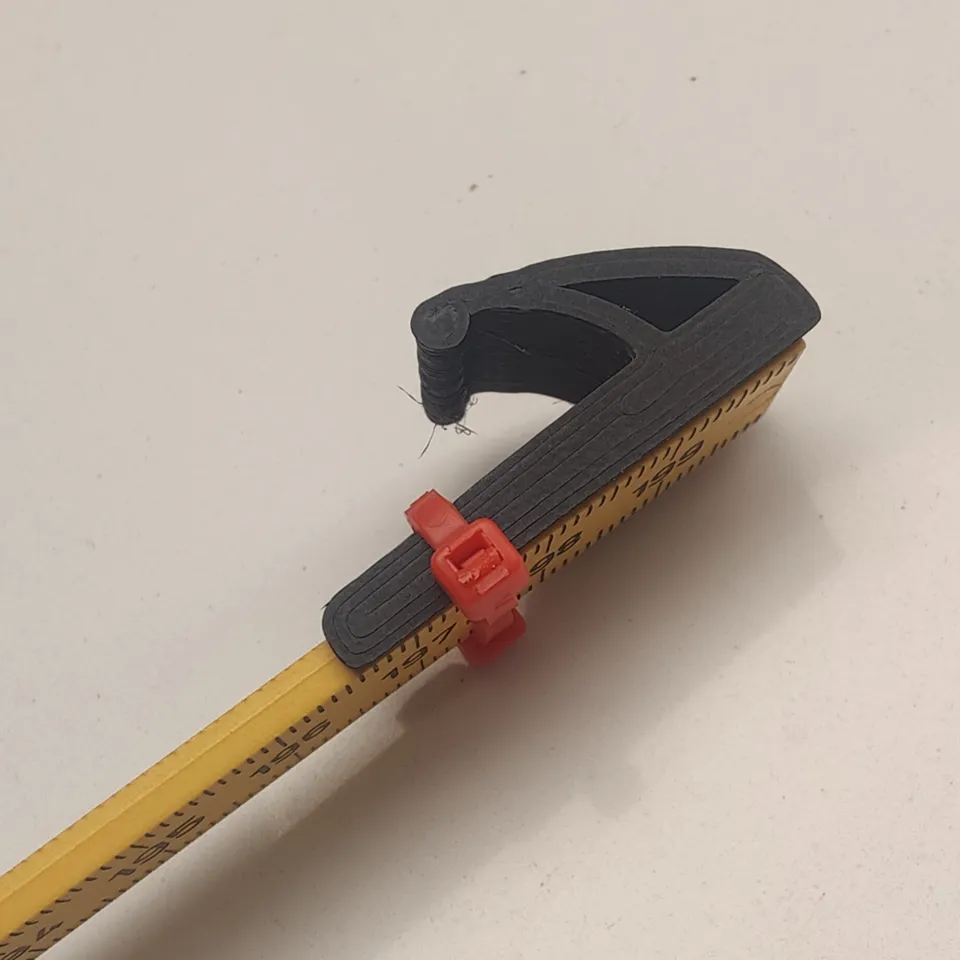 Folding ruler hook for electricians by Øystein, Download free STL model