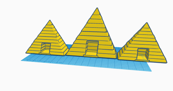 Three pyramid's