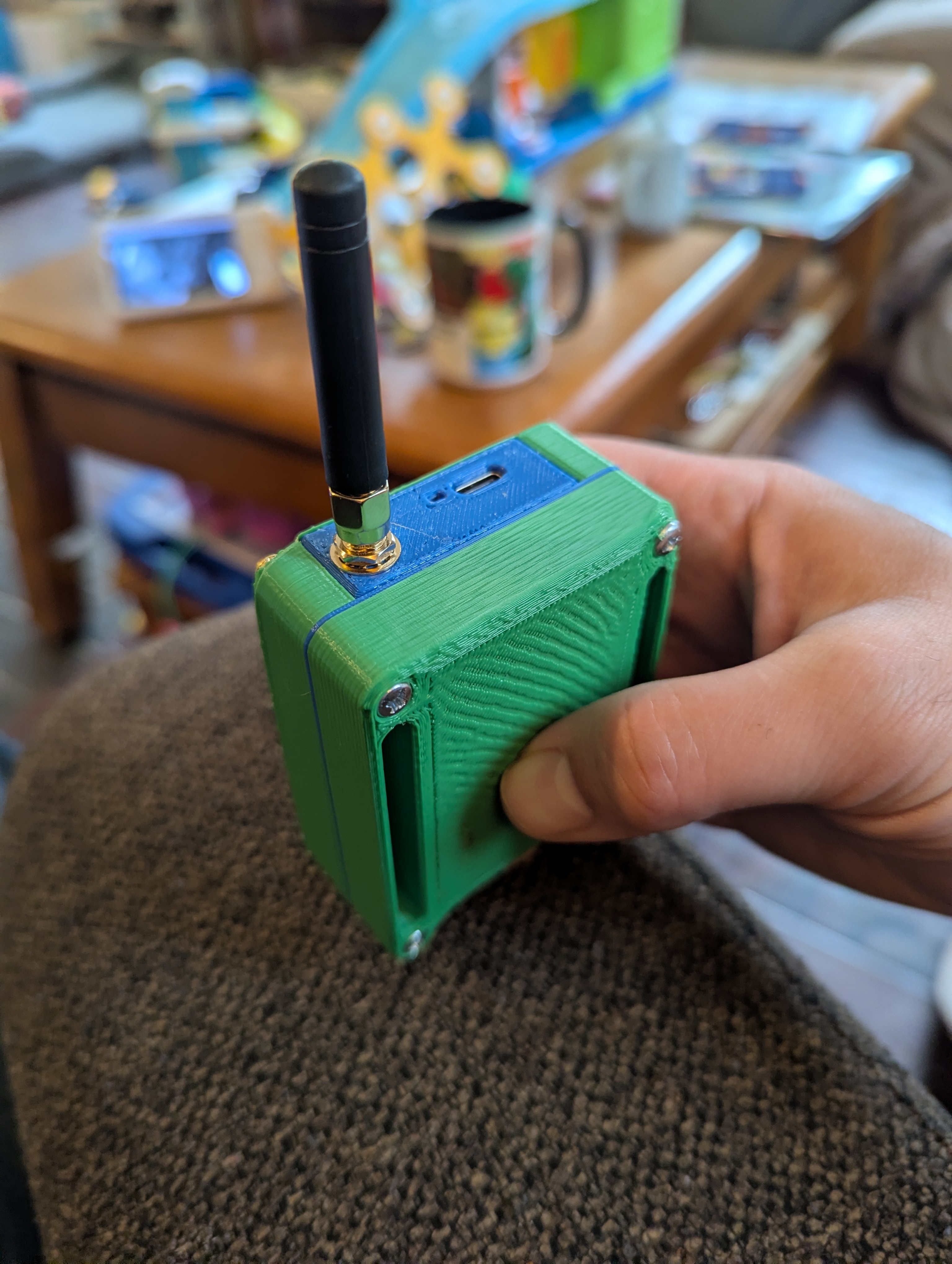 Case for RAK wisblok 19007 and battery, meant for meshtastic use 3D model
