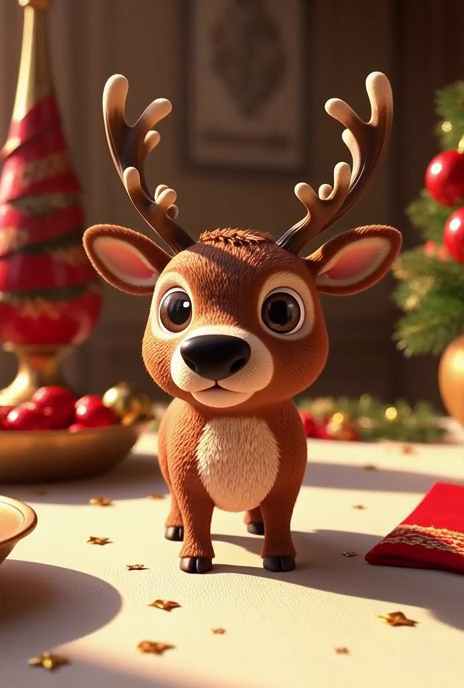 Christmas Reindeer Cartoon