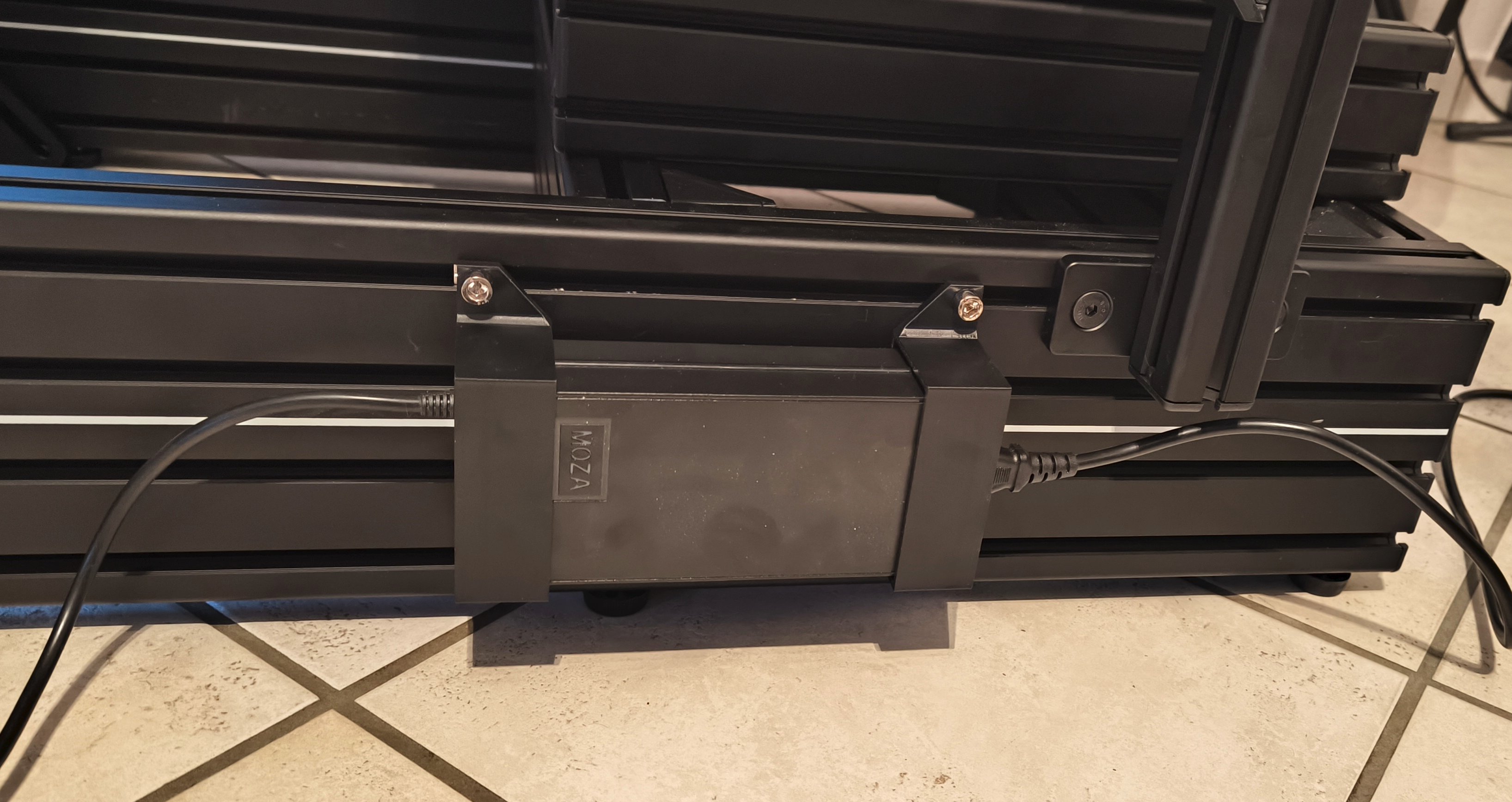 MOZA R9 Wheelbase PSU Mounting Bracket 3D model