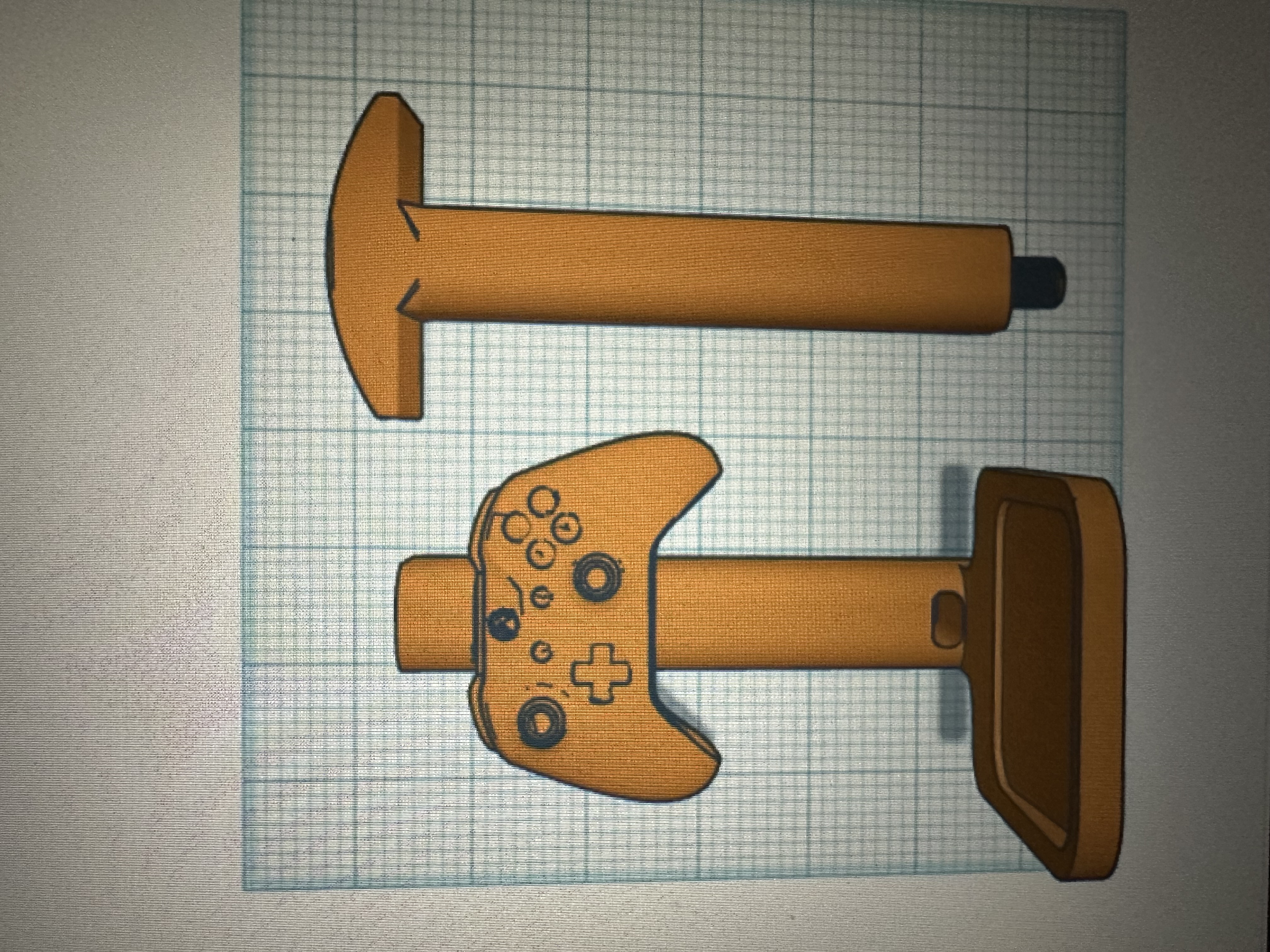 controller an headset holder with a controller in it