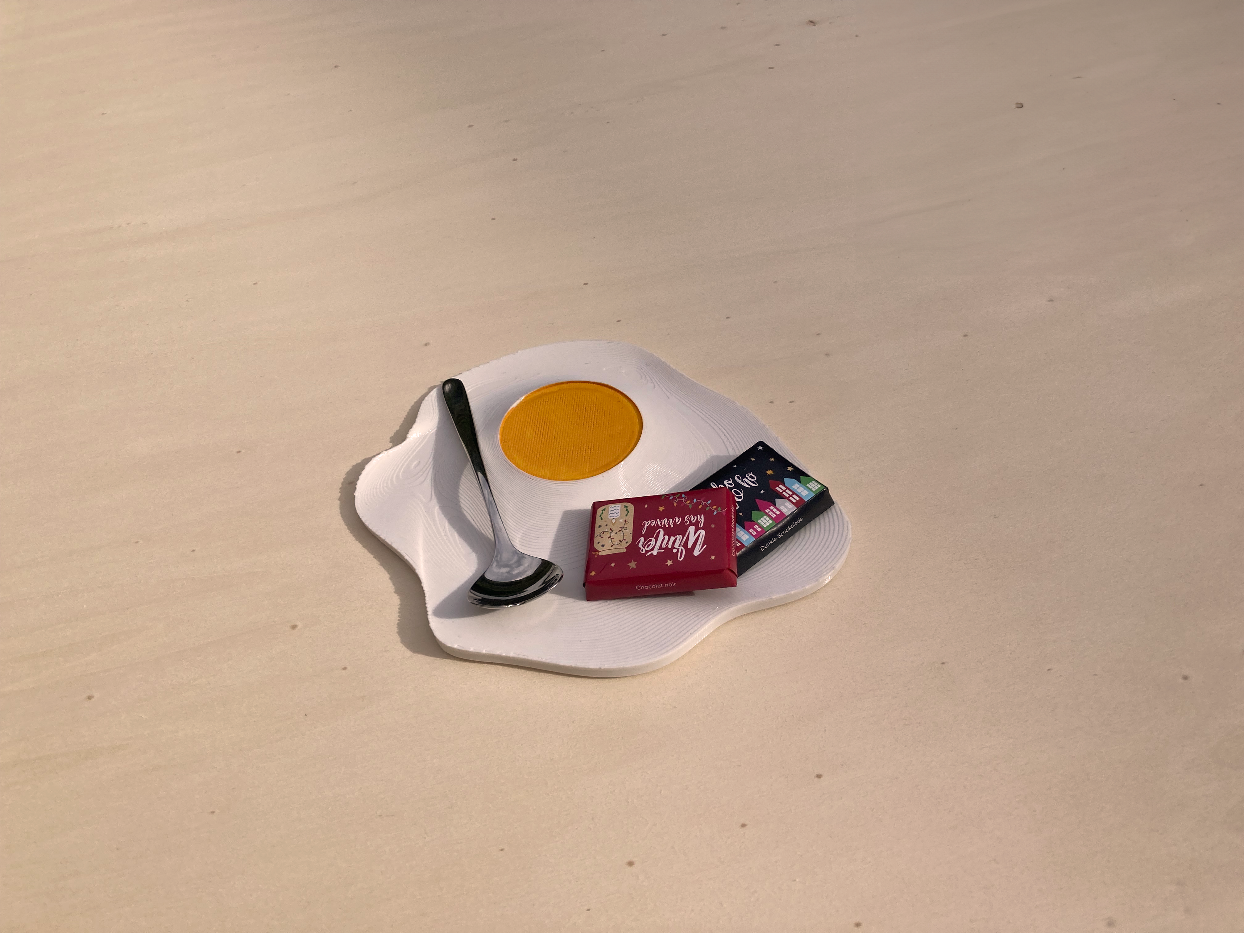 Fried Egg Coffee plate