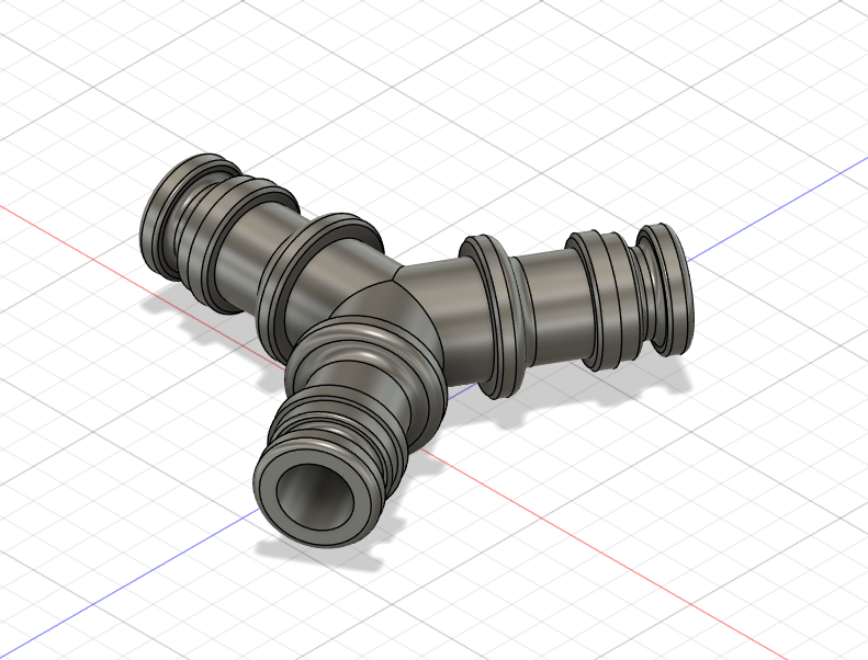 Garden hose Y coupler