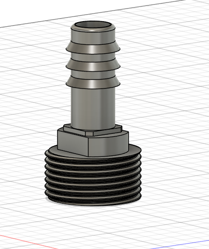 Irrigation pipe to garden hose adapter screw