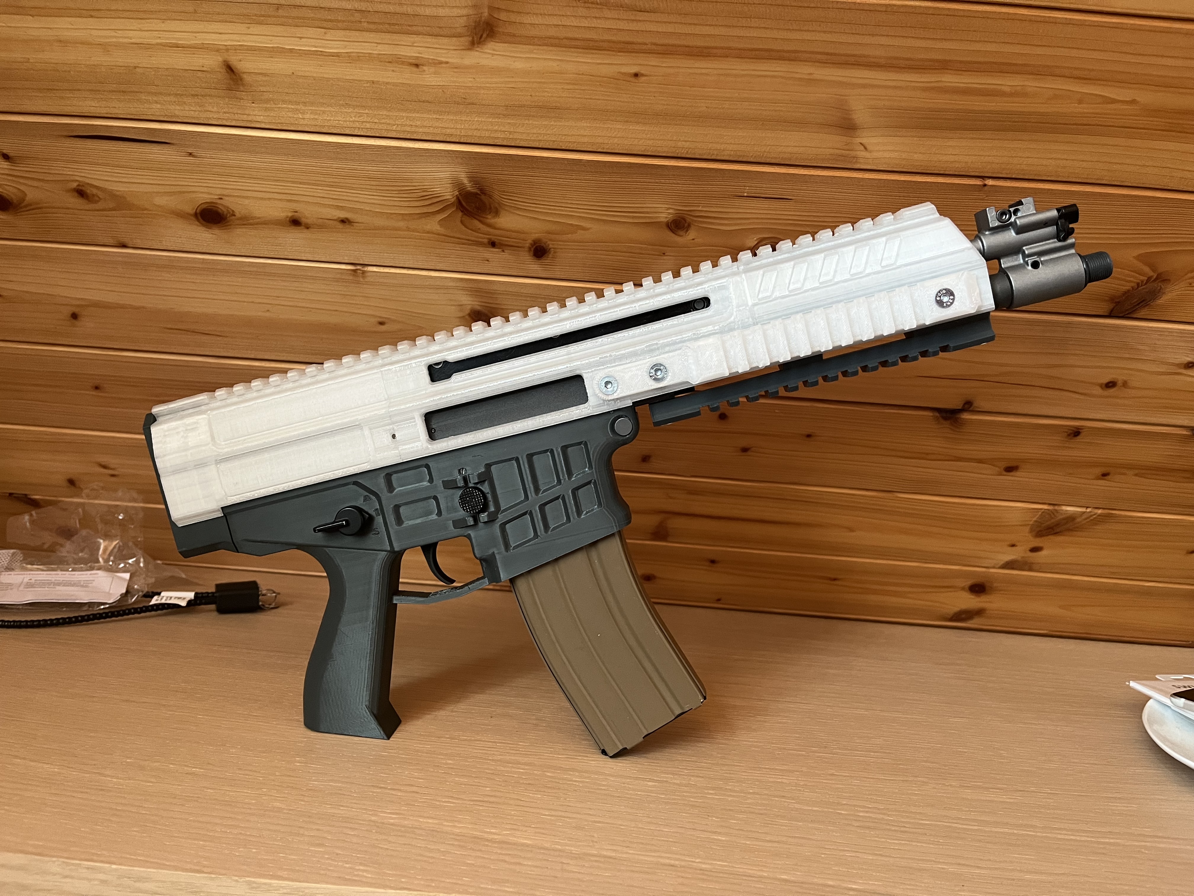 Airsoft Bren 2 from WE GBBR scar L- not complete, but working