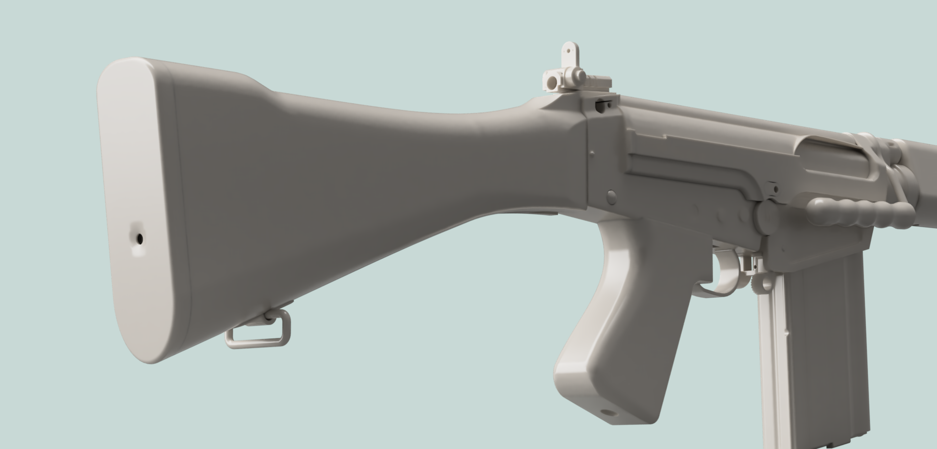 Airsoft/Gel Blaster DSA FN FAL Body (original file by MeowCha ...