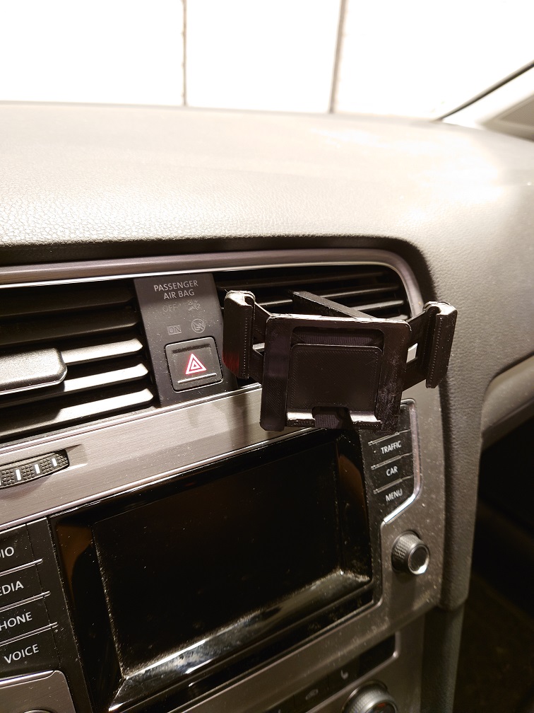 Phoneholder for air vent like VW Golf VII (MK7)