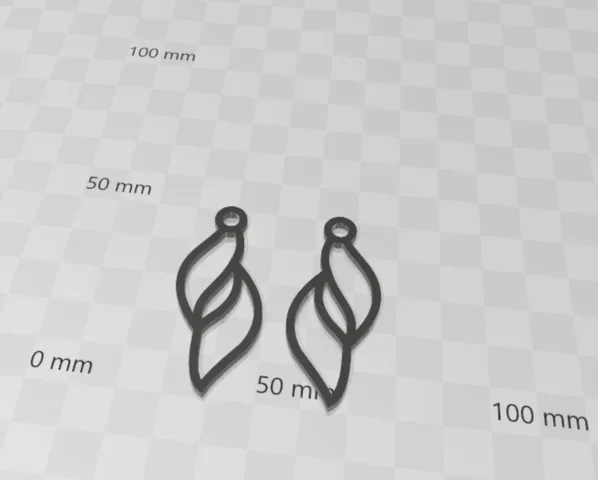 cute elegant leaf earrings
