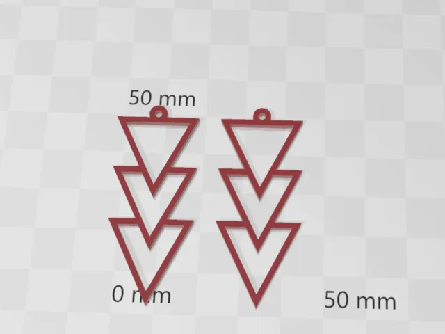 Cute elegant triangle earrings