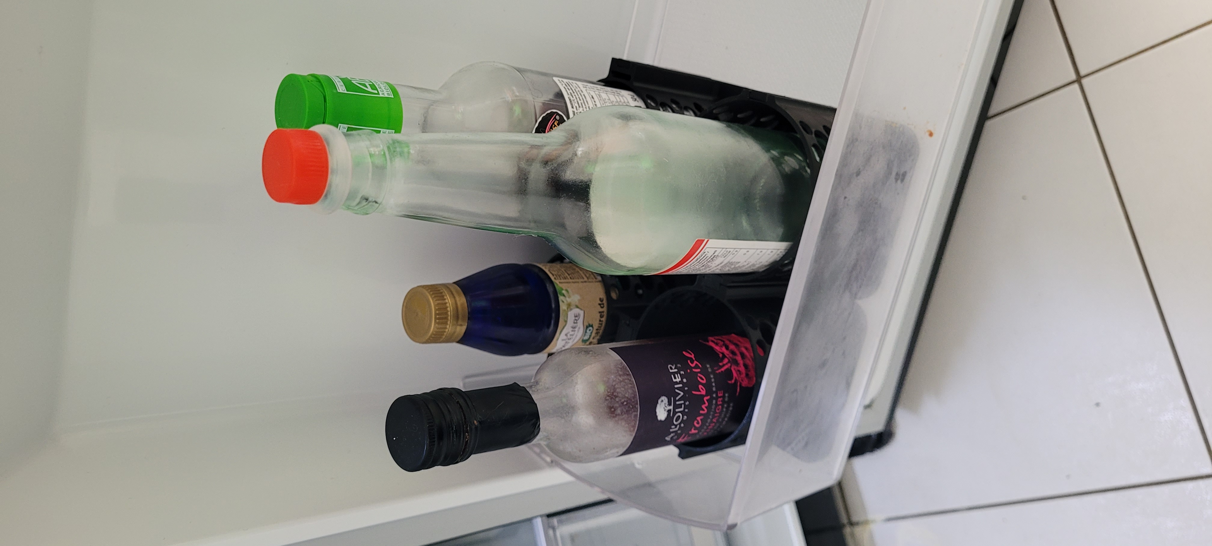Support bouteilles frigo modulable