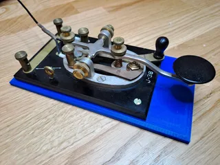 J-38 CW Morse key stand by Hari Hurtig | Download free STL
