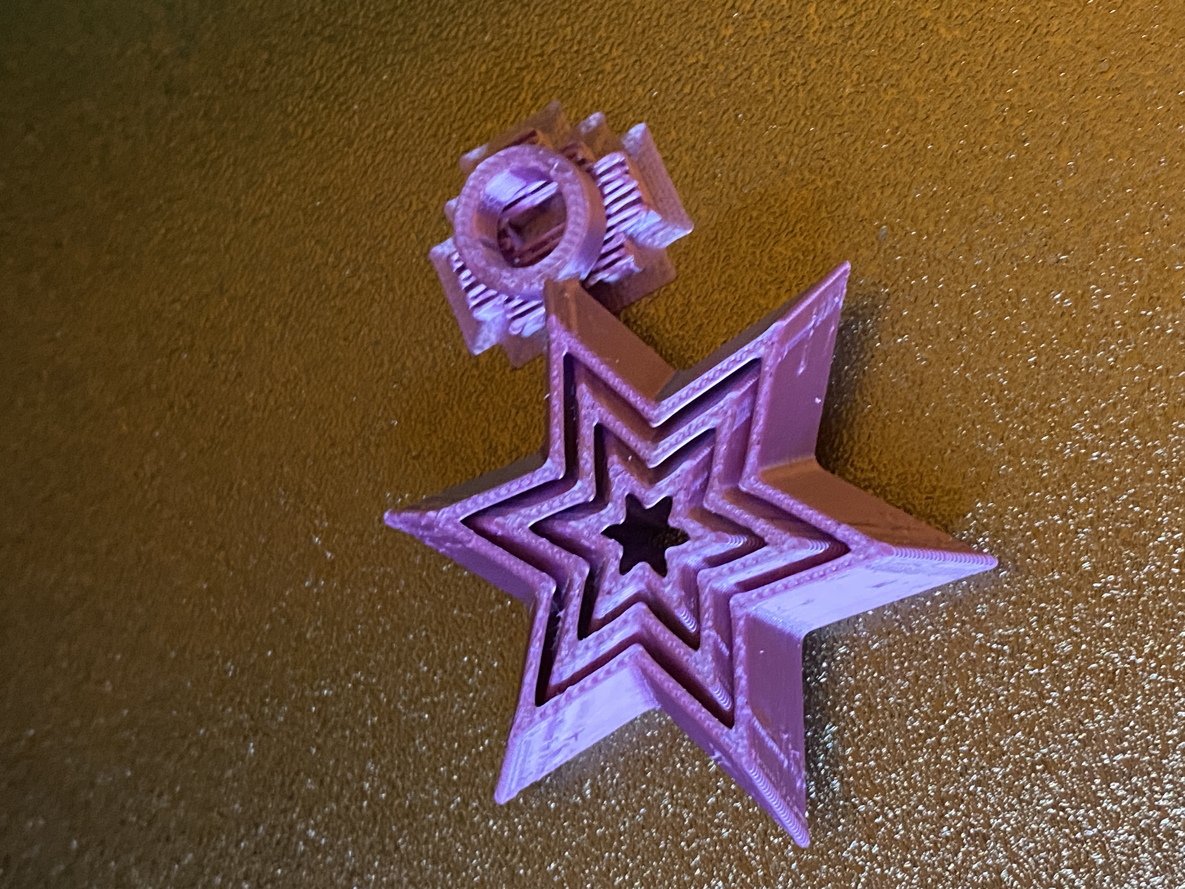 Miniatura 6 do modelo 3D Mini Fidget Star Keychain
