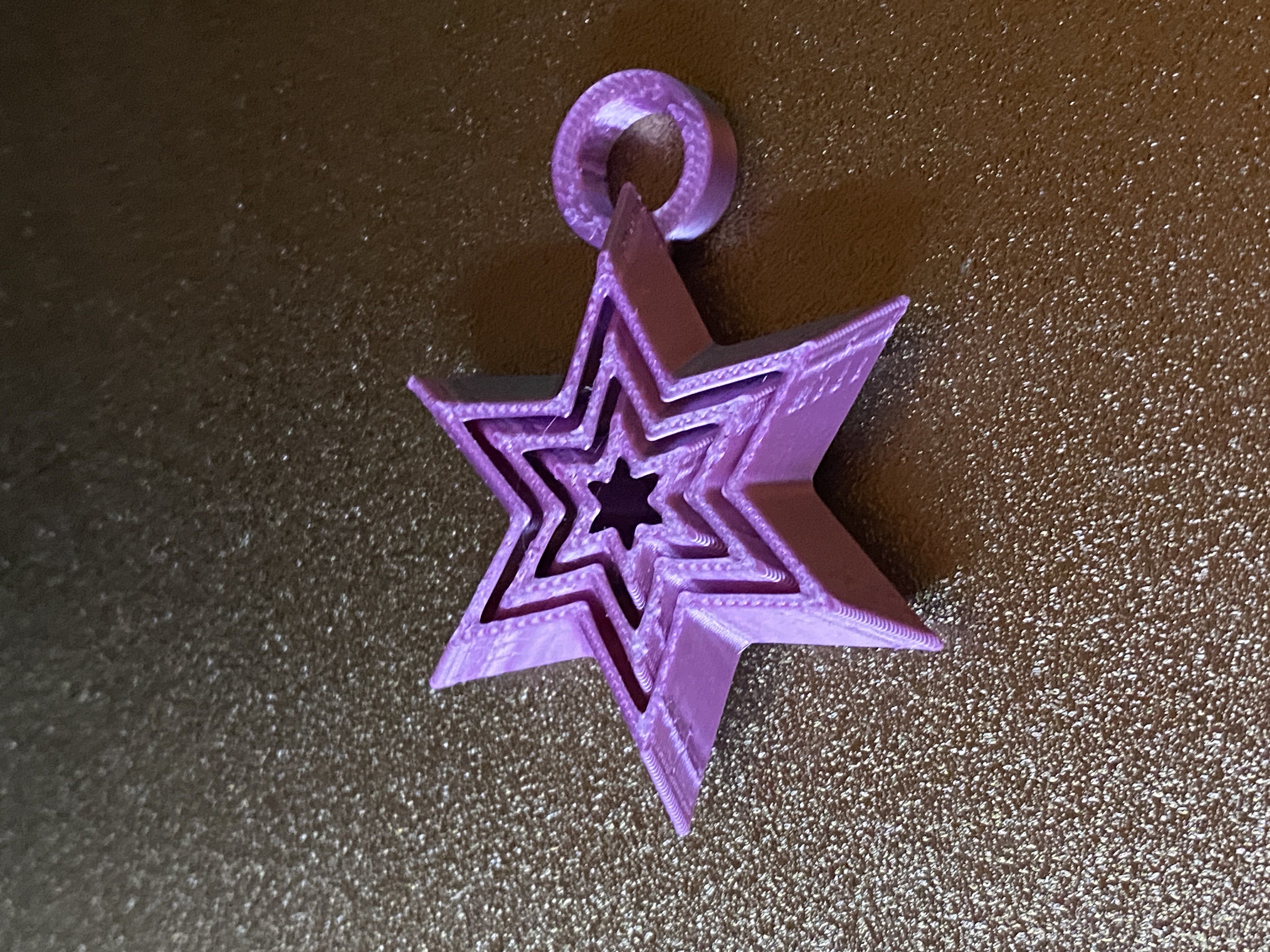 Miniatura 3 do modelo 3D Mini Fidget Star Keychain