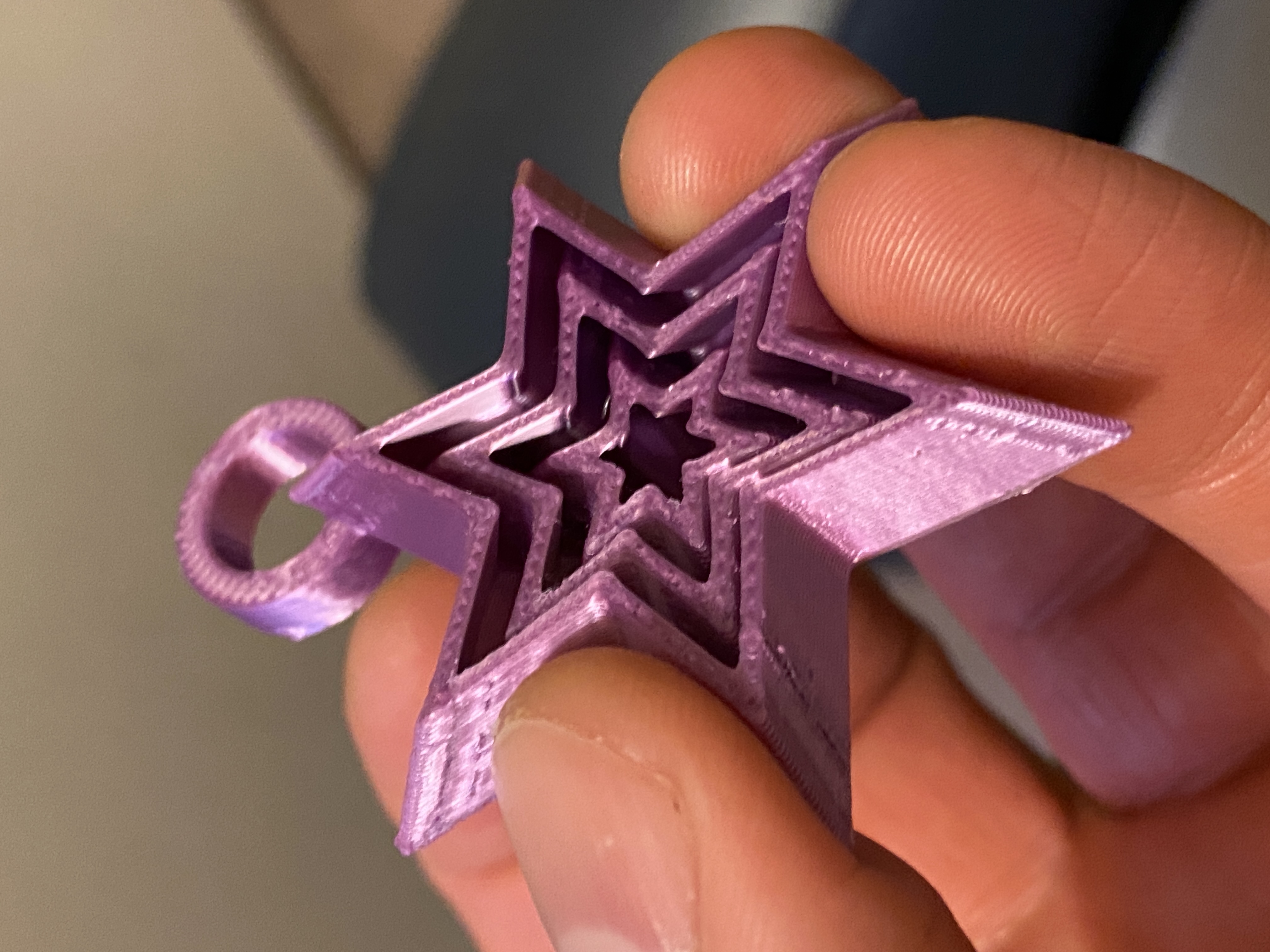 Miniatura 5 do modelo 3D Mini Fidget Star Keychain