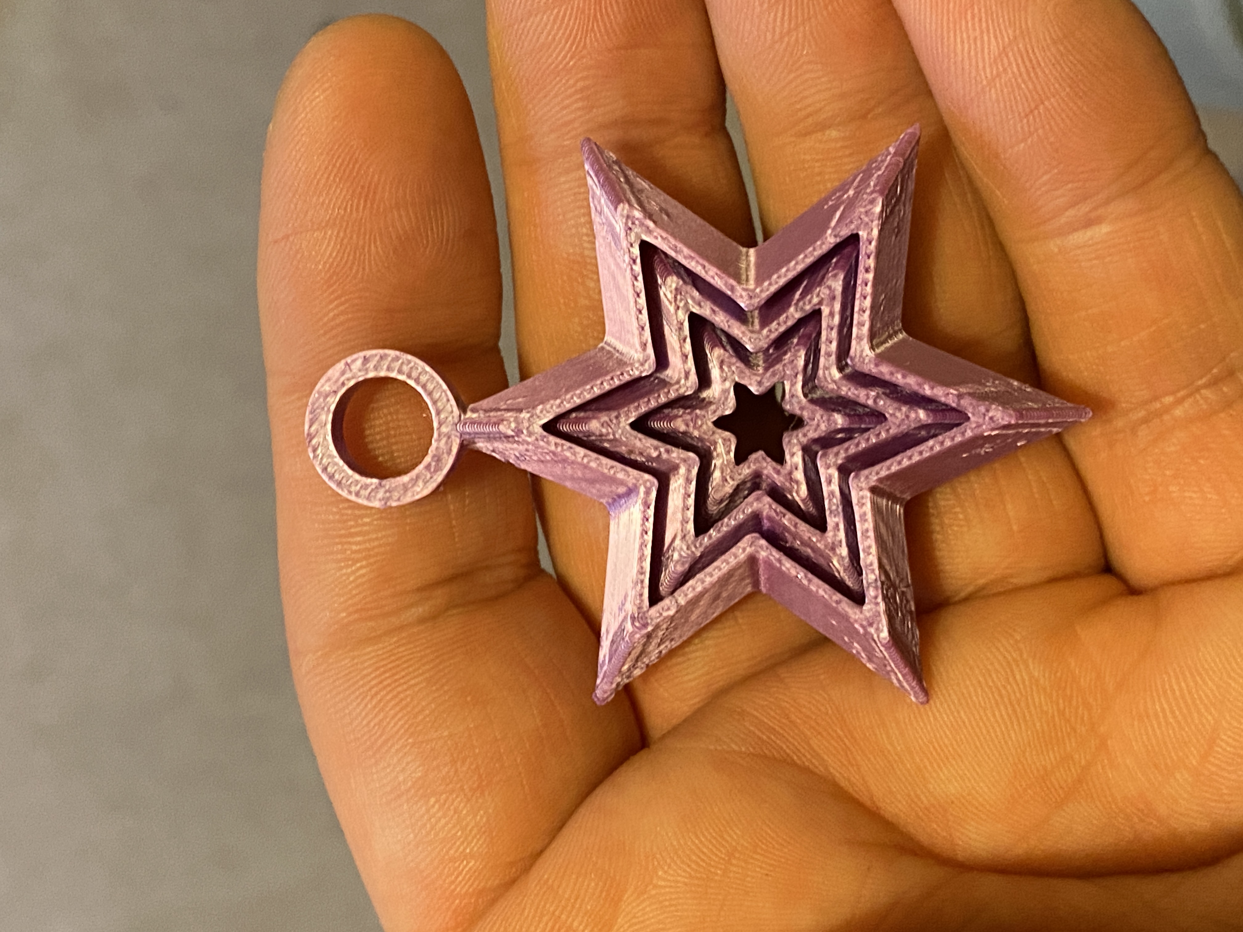 Mini Fidget Star Keychain