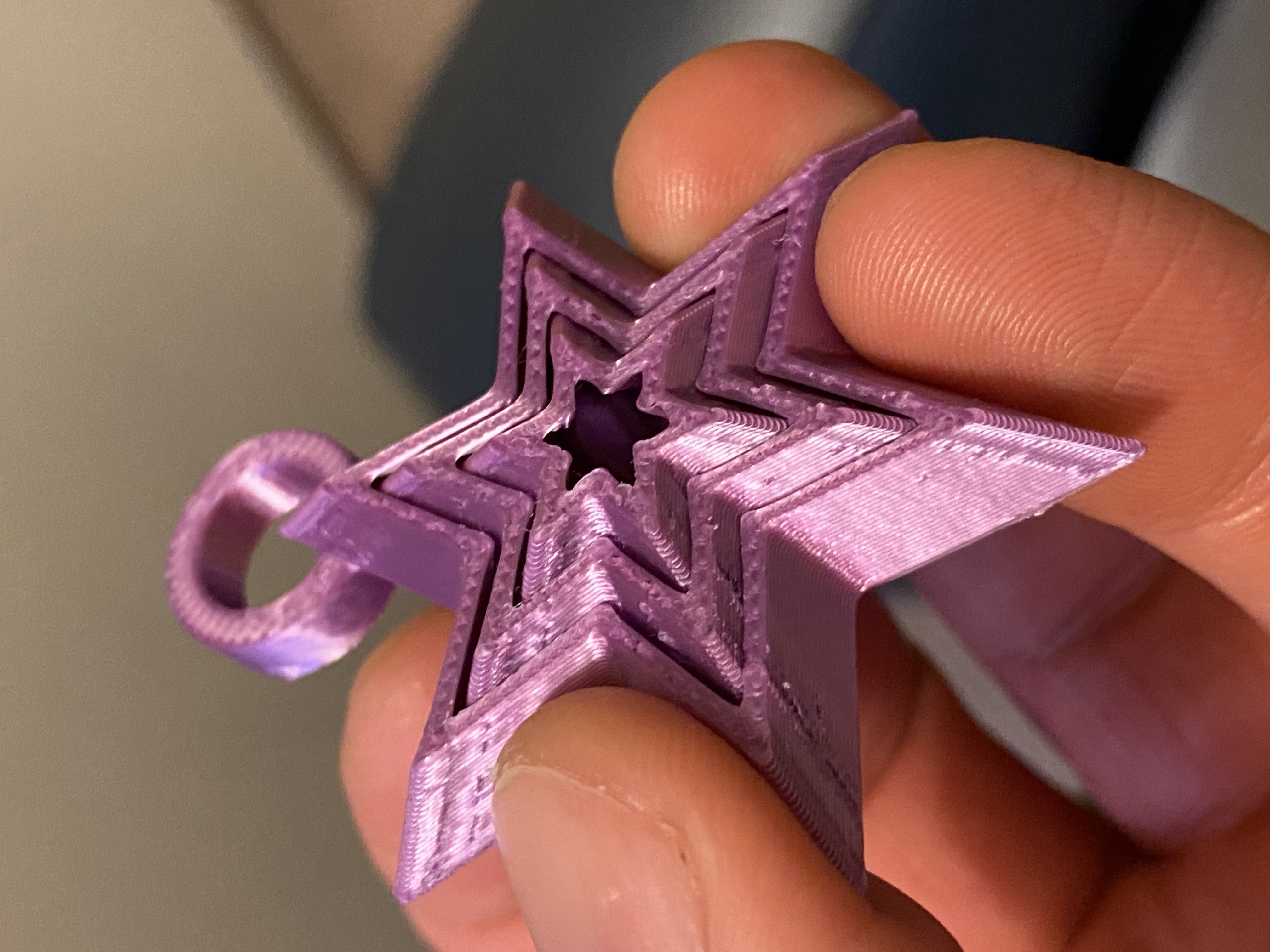 Miniatura 4 do modelo 3D Mini Fidget Star Keychain