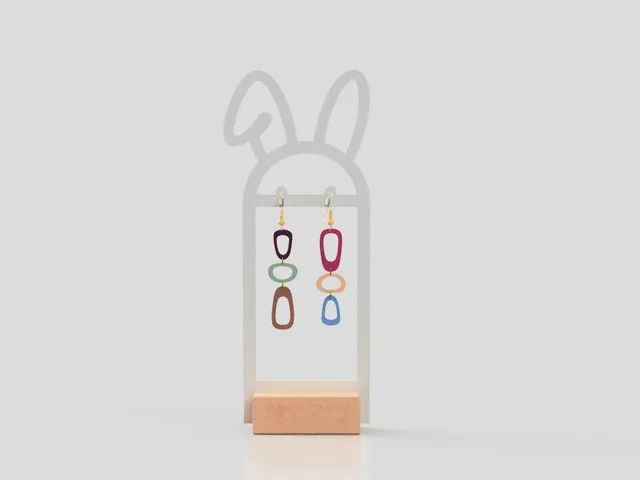 Easter Bunny Earring Display - Earring Holder Stand