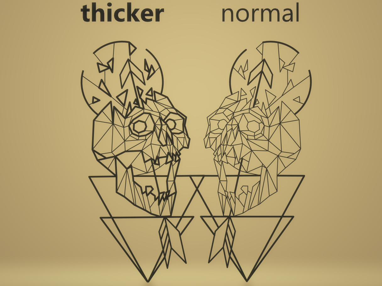 Low poly Skull shot by arrow