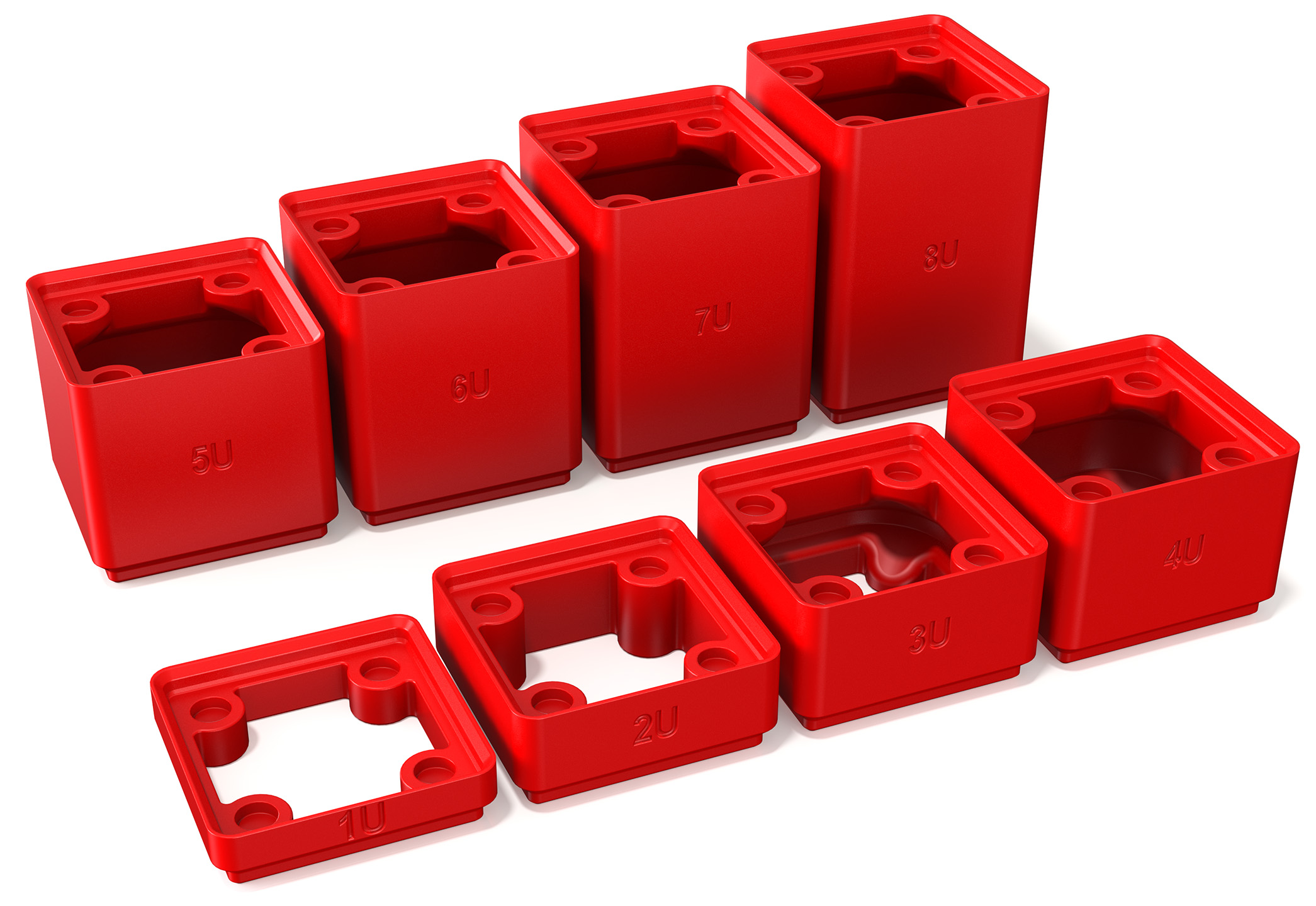 Gridfinity Base Risers/Spacers (1x1)