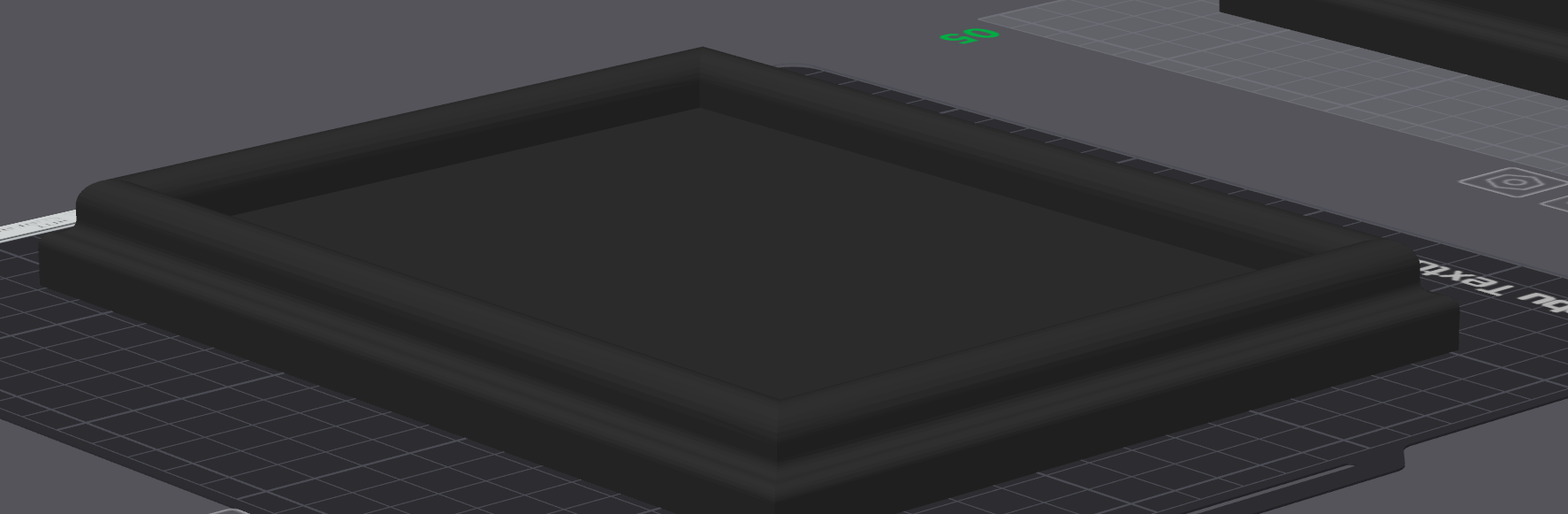 Model Diorama base - Rectangular - Curved top