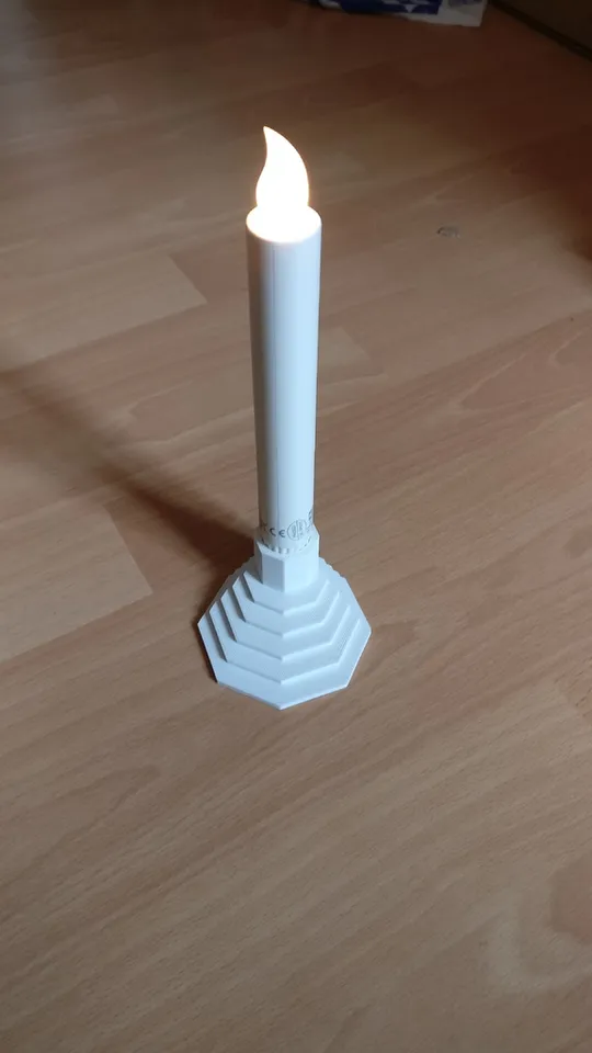ÄDELLÖVTRÄD LED block candle, set of 3, white/indoor - IKEA