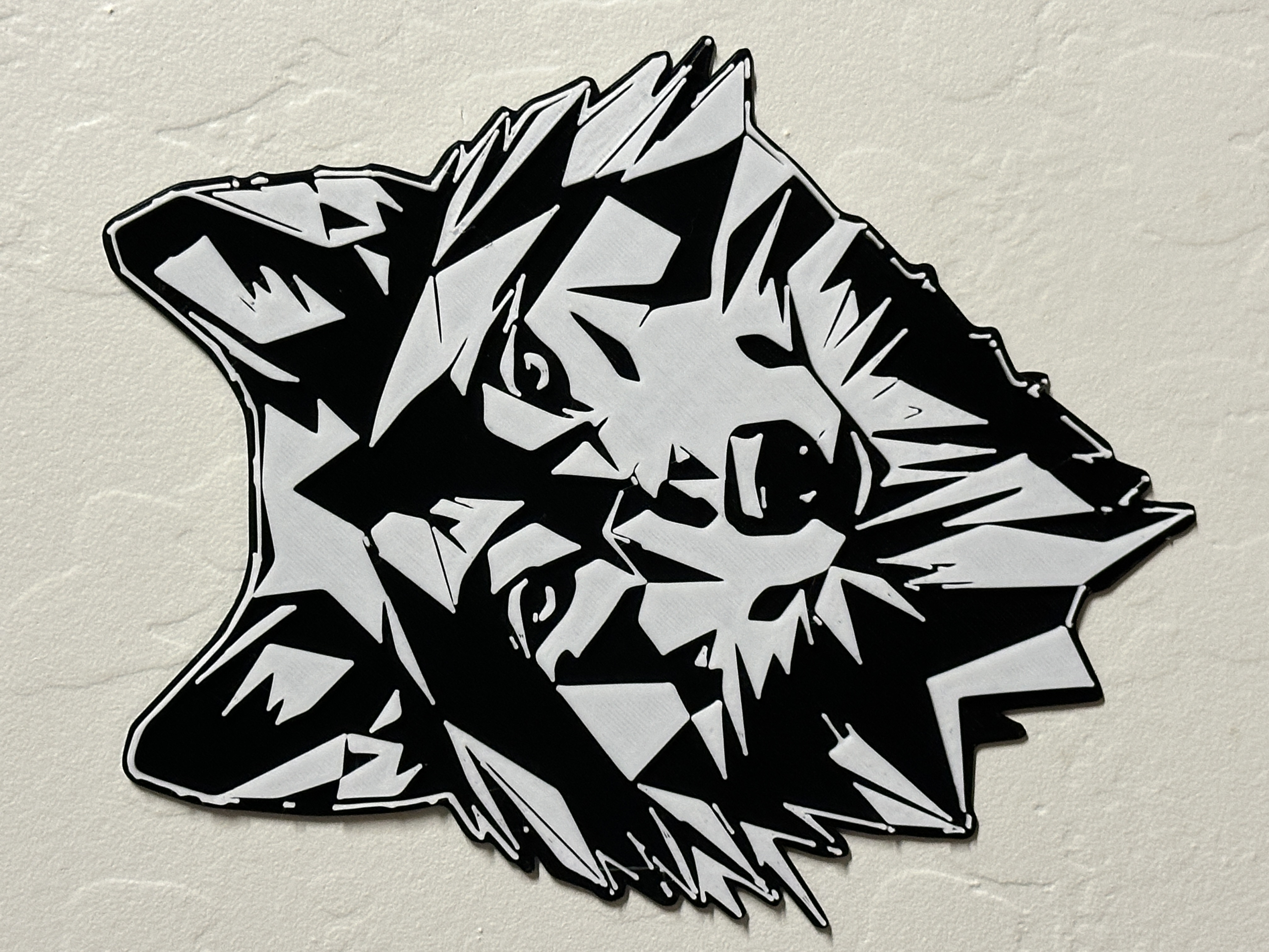 Geometric Wolf Wall Art