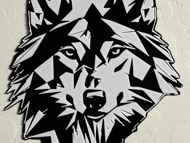 Geometric Wolf Wall Art
