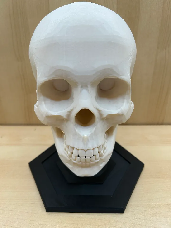 Skull Helmet Stand (Larger Base) by ZOHOZ | Download free STL