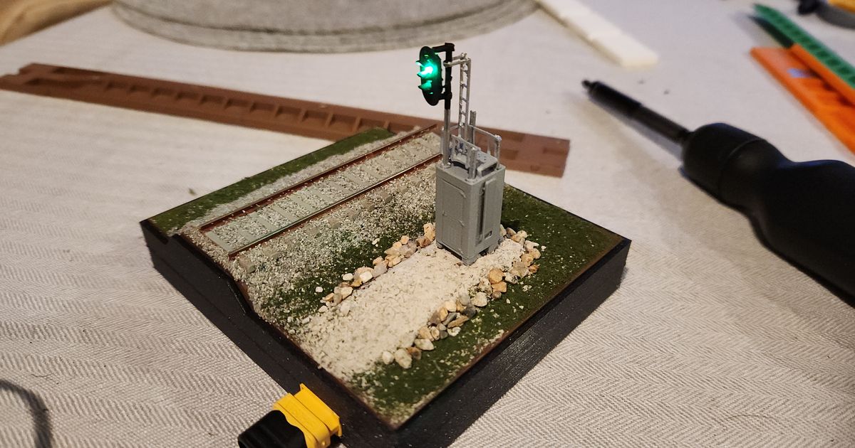 Railroad Color Light Signal by Models Download free STL model