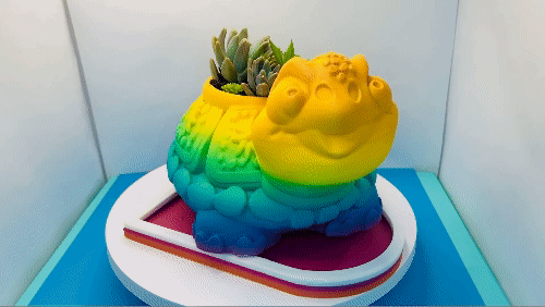 Turtle Planter with Drip Tray