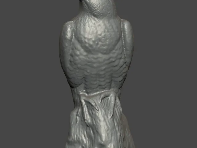 Falcon statue